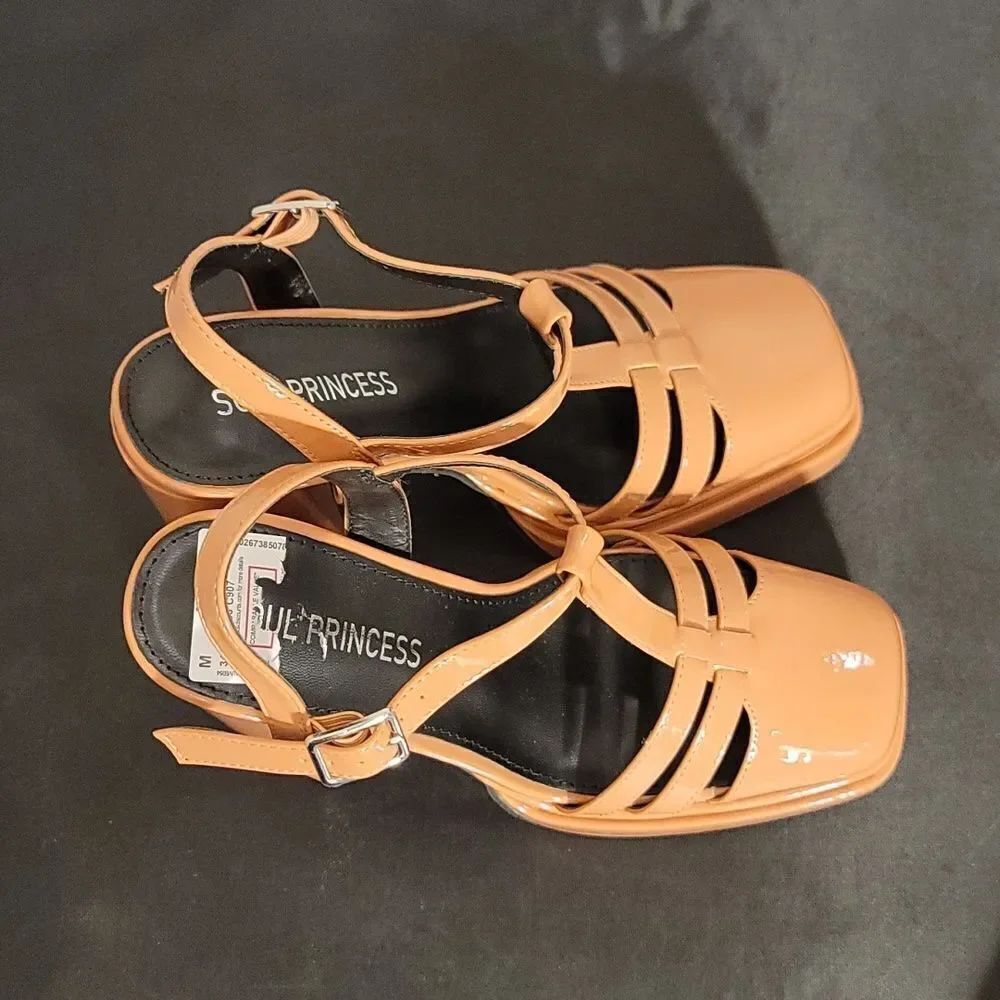 BRAND NEW SOUL PRINCESS BLOCK HEEL SANDAL S2 - Picture 5 of 16